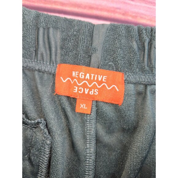 Negative Space Mens XL Terrycloth Green Patterned Lounge Shorts - Picture 3 of 6